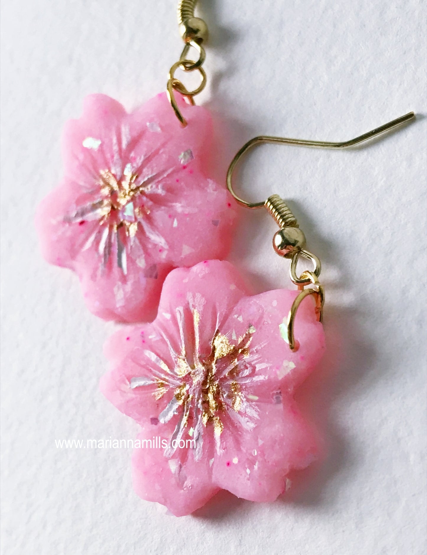 Sakura - Artisan Statement Earrings Handmade by Marianna Mills