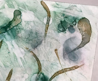 detail of Within | 5.25" x 4.25" Alcohol Ink Original Painting by Marianna Mills