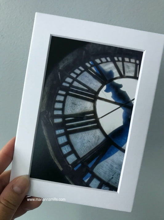 Bromo Seltzer Tower Clock hands, Baltimore MD | 5"x7" Matted Signed Fine Art Photography print by Marianna Mills