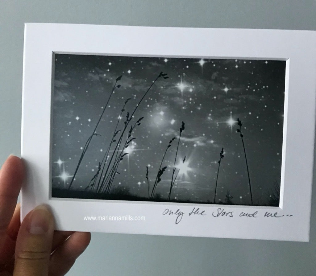My fine art photograph of the Only the stars and me is now available as a small matted signed print. I took this photograph in Hungary 2012.  Title: Only the stars and me.. they are the only ones who understand me..