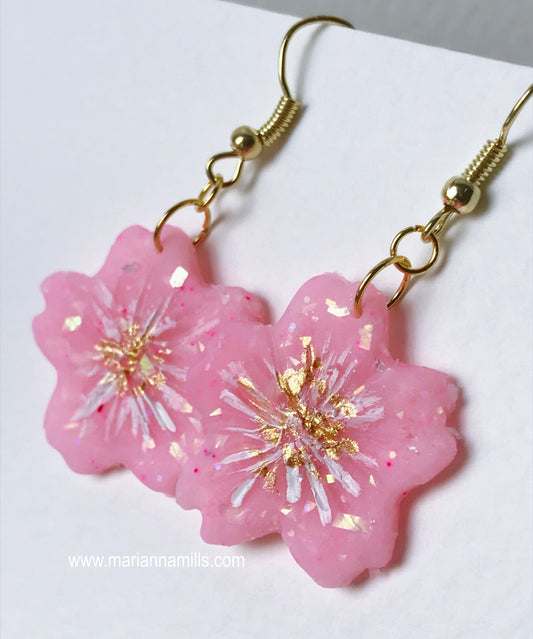 Sakura - Artisan Statement Earrings Handmade by Marianna Mills